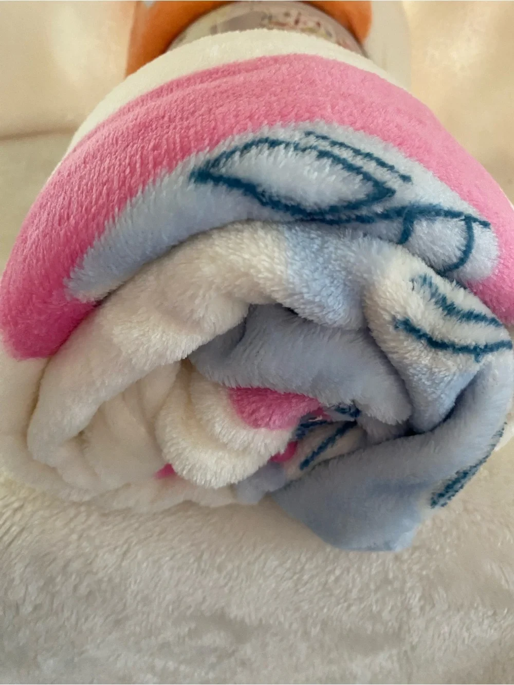 Pastel Book-Print Throw Blanket from Aldi